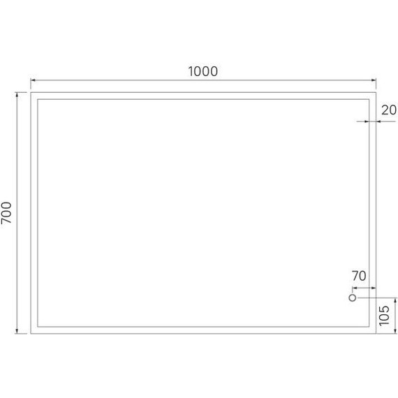 Зеркало Iddis Brick Led 100 см BRI1000i98 - фото, картинка 8 Зеркало Iddis Brick Led 100 см BRI1000i98 - фото 8