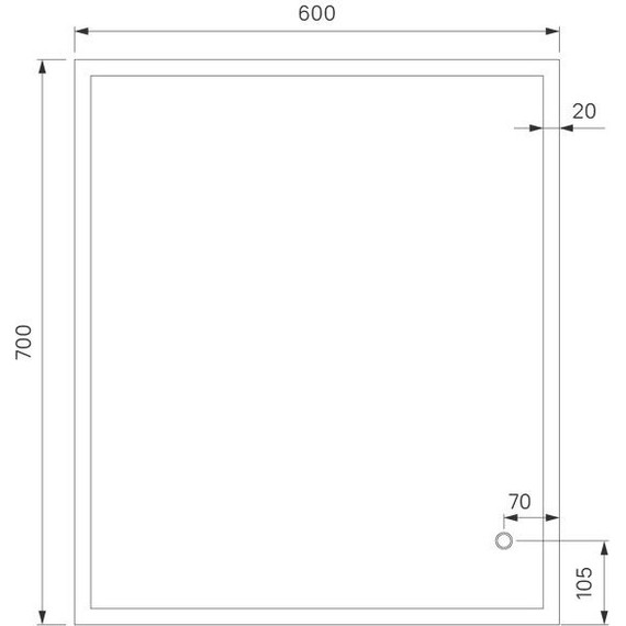 Зеркало Iddis Brick Led 60 см BRI6000i98 - фото 7