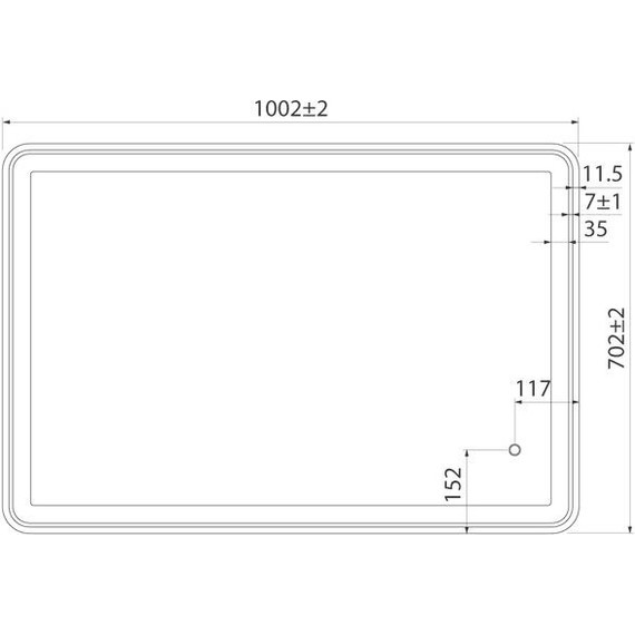 Зеркало Iddis Cloud Led 100 см CLO1000i98, черный матовый - фото 9