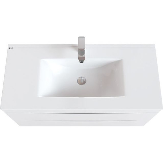 Тумба подвесная с раковиной Iddis Cloud 100 см CLO10W1i95K, белый - фото 9