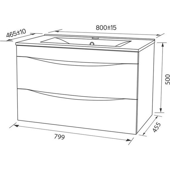 Тумба подвесная с раковиной Iddis Cloud 80 см CLO80W0i95K, белый - фото, картинка 14 Тумба подвесная с раковиной Iddis Cloud 80 см CLO80W0i95K, белый - фото 14