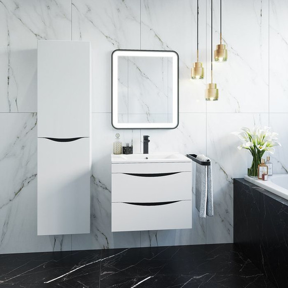 Тумба подвесная с раковиной Iddis Cloud 80 см CLO80W0i95K, белый - фото, картинка 7 Тумба подвесная с раковиной Iddis Cloud 80 см CLO80W0i95K, белый - фото 7