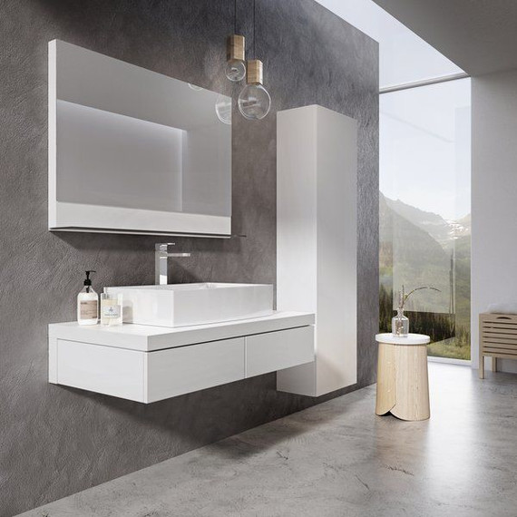 Зеркало Ravak Formy 100 см X000000983, белый - фото 2