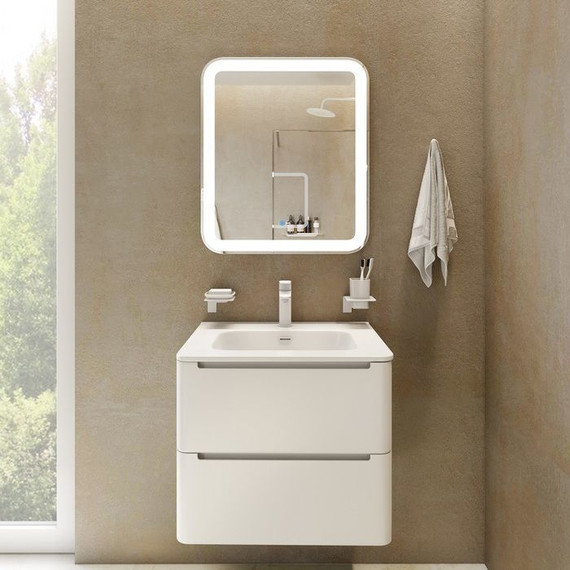 Зеркало Iddis Edifice Led 80 см ЗЛП107, белый - фото 5