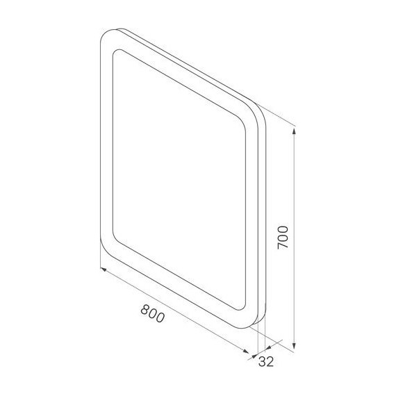 Зеркало Iddis Edifice Led 80 см ЗЛП107, белый - фото 7