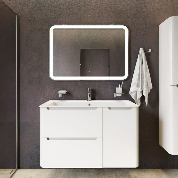 Зеркало Iddis Edifice Led 100 см ЗЛП109, белый - фото 5