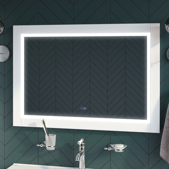 Зеркало Iddis Oxford Led 100 см ЗЛП112, белый матовый - фото 2