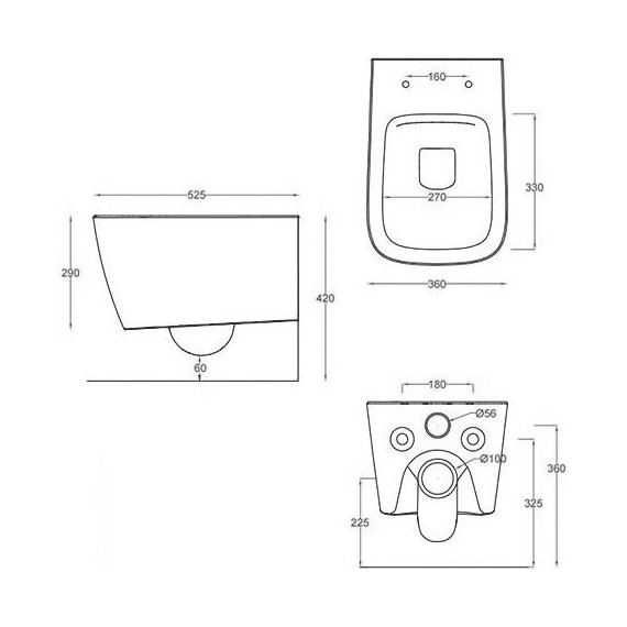 Унитаз подвесной ArtCeram A16 ASV003 44 00, green salvia - фото, картинка 3 Унитаз подвесной ArtCeram A16 ASV003 44 00, green salvia - фото 3
