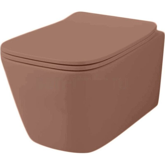 Унитаз подвесной ArtCeram A16 ASV003 40 00, brown tortora - фото 2