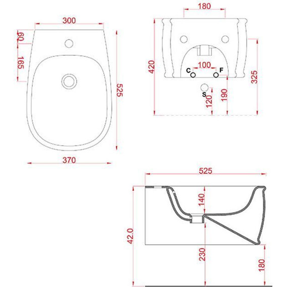 Биде подвесное ArtCeram Atelier ATB001 05 00 - фото, картинка 2 Биде подвесное ArtCeram Atelier ATB001 05 00 - фото 2