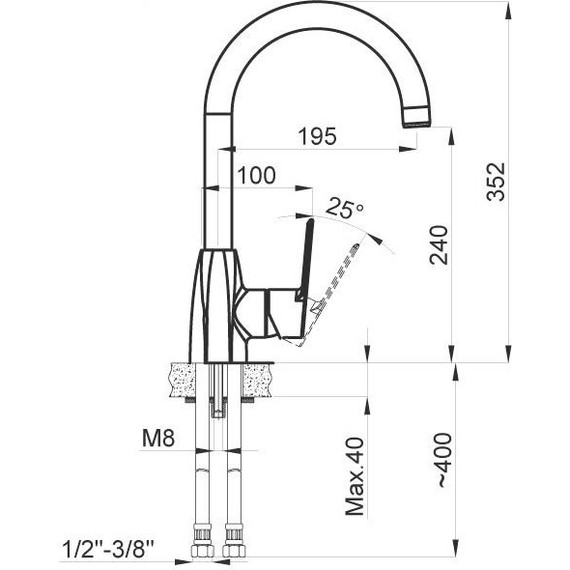 Смеситель для кухни Azario Enzo AZ-15714431 - фото 2