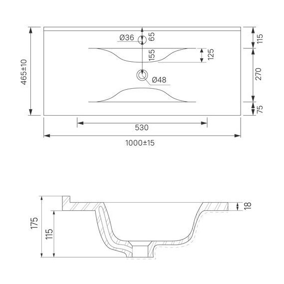 Тумба подвесная с раковиной Iddis Cloud 100 см CLO10W1i95K, белый - фото 12