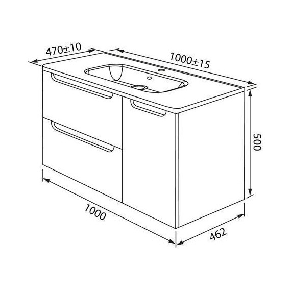 Тумба подвесная с раковиной Iddis Edifice 100 см EDI10W1i95K, белый глянец - фото, картинка 13 Тумба подвесная с раковиной Iddis Edifice 100 см EDI10W1i95K, белый глянец - фото 13