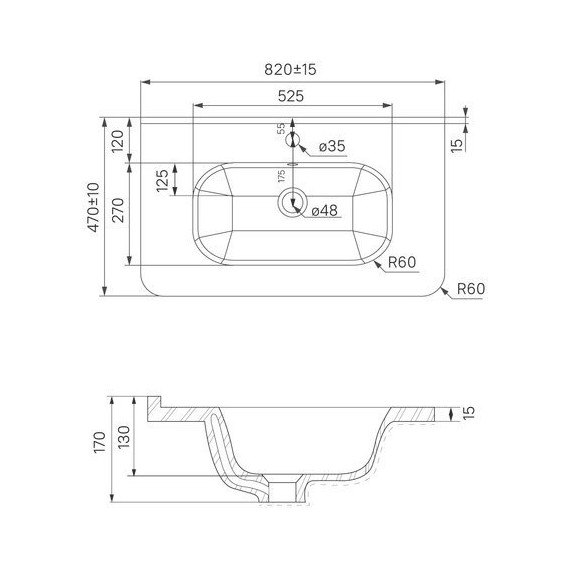 Тумба подвесная с раковиной Iddis Edifice 80 см EDI80W0i95K, белый глянец - фото 11