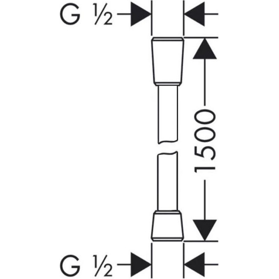 Душевой шланг Lemark 1500 мм LE8025P-Black, черный - фото 2