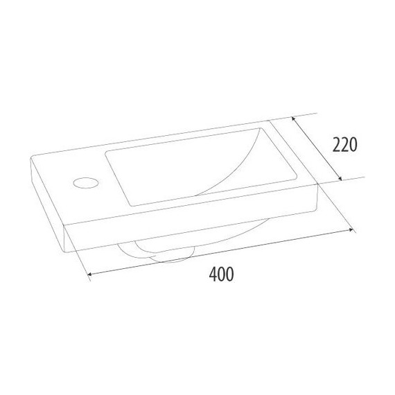 Тумба подвесная с раковиной Iddis Torr 40 см TOR40W1i95K, белый глянец - фото 8