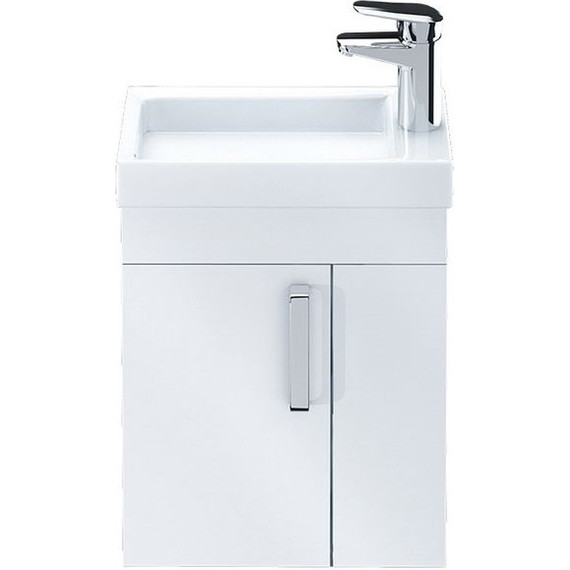 Тумба подвесная с раковиной Iddis Torr 40 см TOR40WRi95K, белый глянец - фото 2