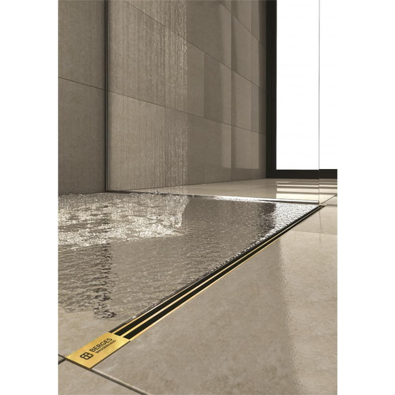 Трап Berges Wasserhaus Super Slim 70 см 092153, нержавеющая сталь, золото глянец - фото 3