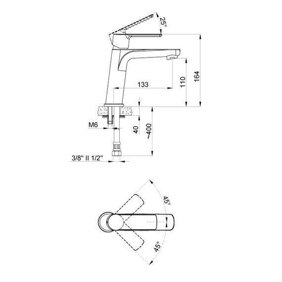 Смеситель для раковины Azario Sevio AZ-15954501 - фото 2