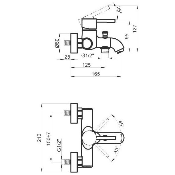 Смеситель для ванны Azario Tasco AZ-15160511 - фото 2