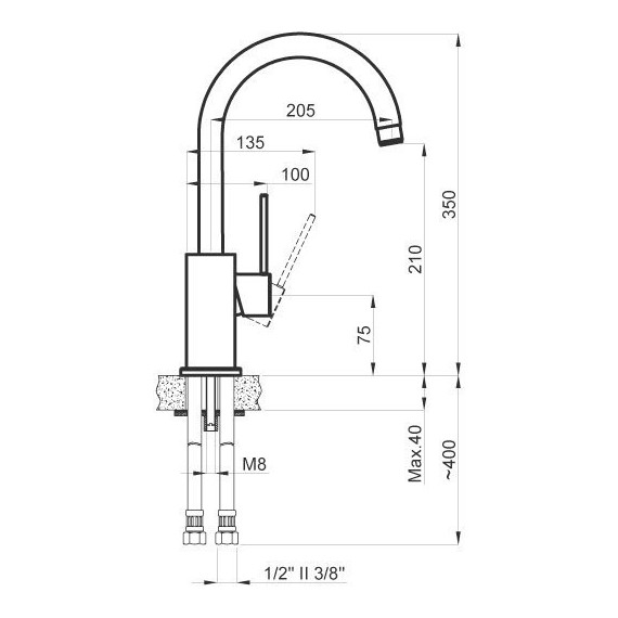 Смеситель для кухни Azario Tasco AZ-15164431, Цвет производителя: хром - фото 2