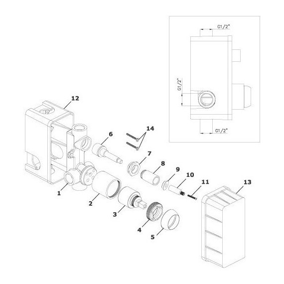 Душевая система для ванны Azario Tevis AZ-15490711 - фото 7