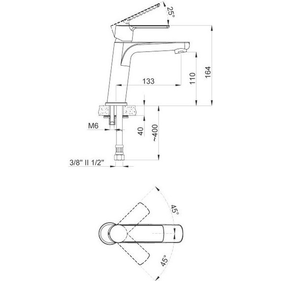 Смеситель для раковины Azario Sevio AZ-15954501 - фото, картинка 2 Смеситель для раковины Azario Sevio AZ-15954501 - фото 2