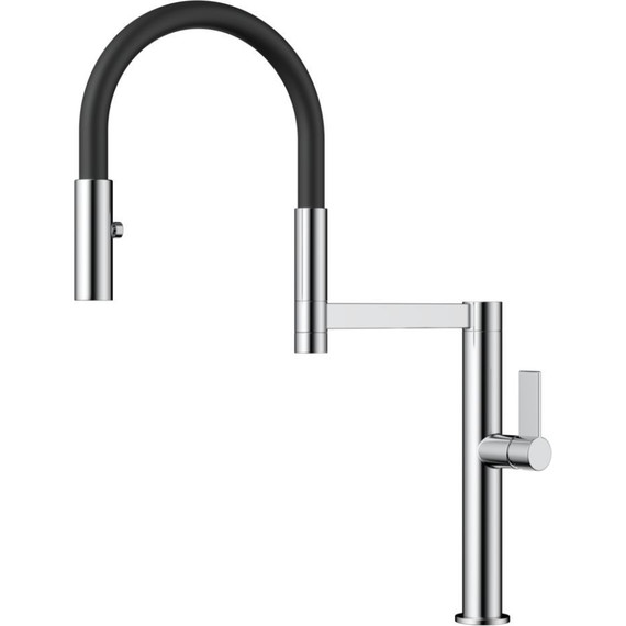 Смеситель для кухни Omoikiri Osaka C-BL 4994333, хром/чёрный - фото 4