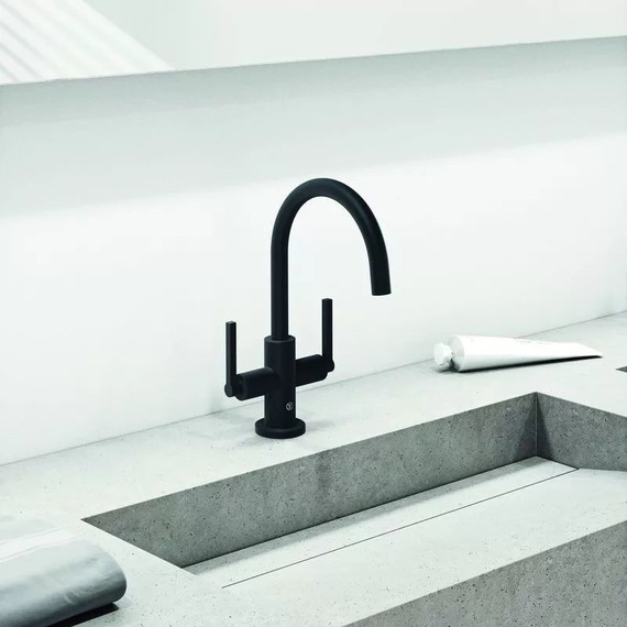 Смеситель для раковины Kludi Nova Fonte 201183915, черный матовый - фото 4