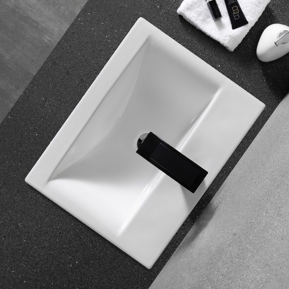 Раковина врезная на столешницу CeramaLux N 50 см 9393-50 - фото, картинка 5 Раковина врезная на столешницу CeramaLux N 50 см 9393-50 - фото 5