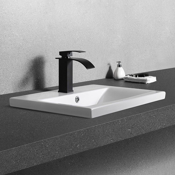 Раковина врезная на столешницу CeramaLux N 60 см 9393-60 - фото 5