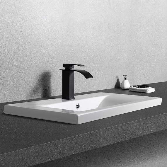 Раковина врезная на столешницу CeramaLux N 80 см 9393-80 - фото 5