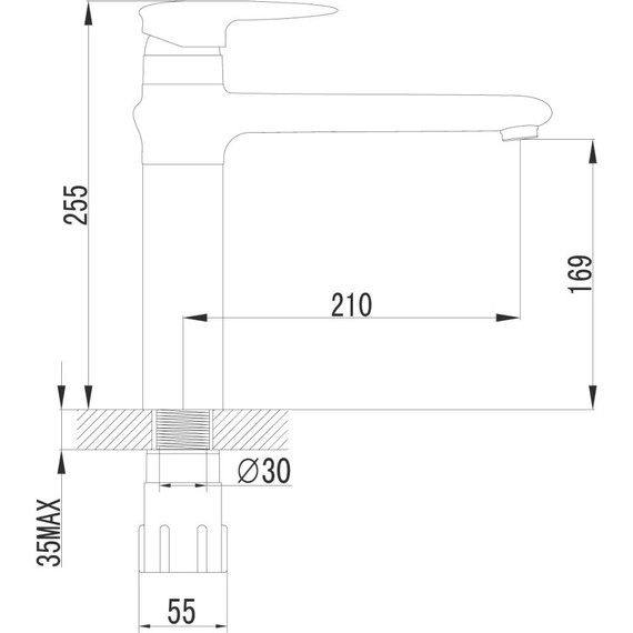 Смеситель для раковины Lemark Status LM4404C - фото 3