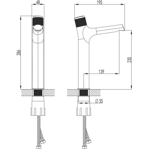 Смеситель для раковины высокий Lemark Project LM4679C - фото 2