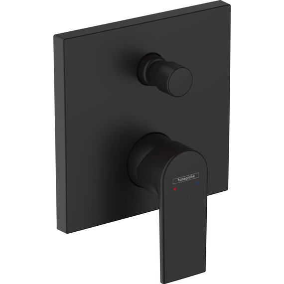 Смеситель для ванны Hansgrohe Vernis Shape 71468670, черный матовый - фото 