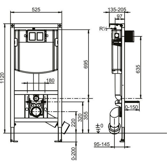 Инсталляция для унитаза Villeroy&Boch ViConnect 92246100 - фото 5