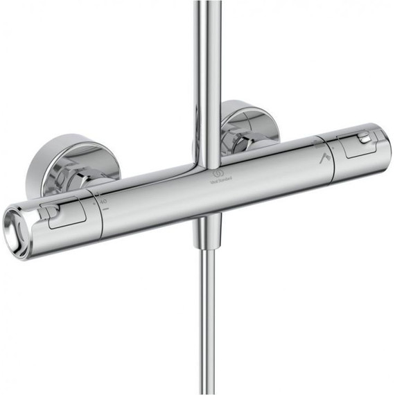 Душевая стойка с термостатом Ideal Standard Ceratherm T50 A7704AA - фото, картинка 2 Душевая стойка с термостатом Ideal Standard Ceratherm T50 A7704AA - фото 2