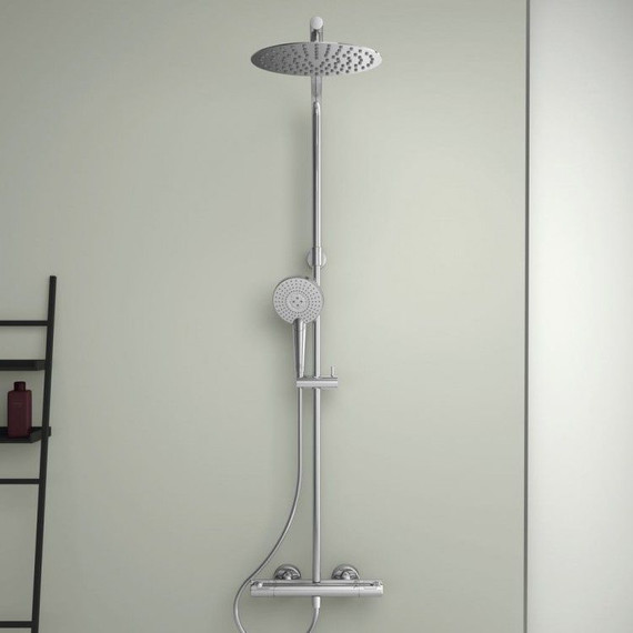 Душевая стойка с термостатом Ideal Standard Ceratherm T50 A7704AA - фото, картинка 6 Душевая стойка с термостатом Ideal Standard Ceratherm T50 A7704AA - фото 6