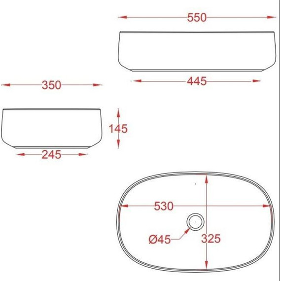 Раковина-чаша ArtCeram Cognac 55 см COL003 20 00, nero roma - фото 2