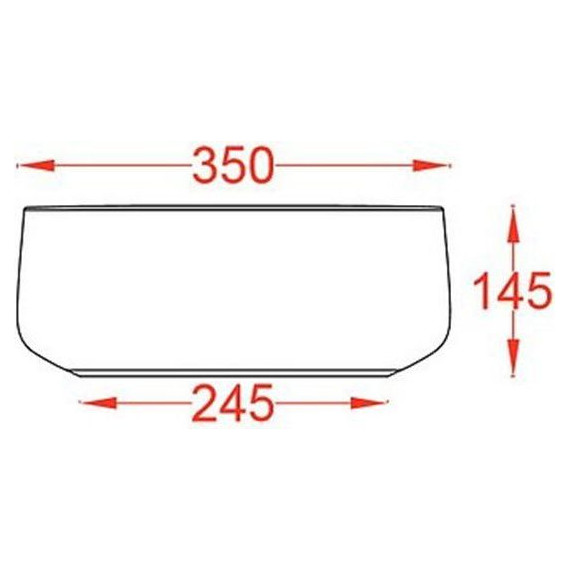 Раковина-чаша ArtCeram Cognac 35 см COL004 05 00, белый матовый - фото 3