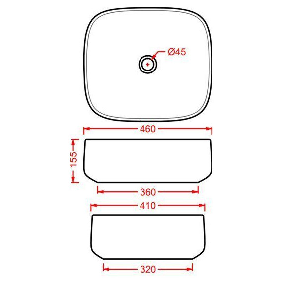 Раковина-чаша ArtCeram Cognac 46 см COL007 17 00, чёрный матовый - фото 2