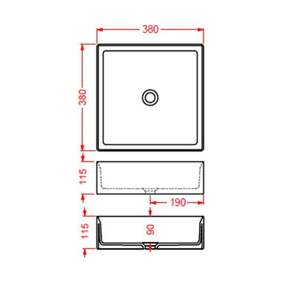 Раковина-чаша ArtCeram Scalino 38 см SCL001 05 00, белый матовый - фото 3