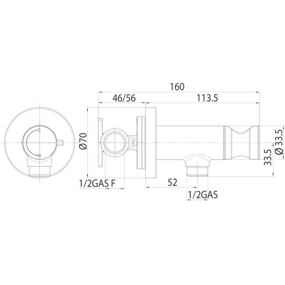 Набор для гигиенического душа Bossini Paloma Brass E37005B.030 - фото 3