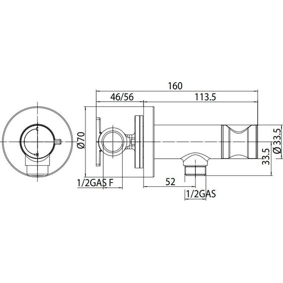 Набор для гигиенического душа Bossini Talita E37006B.030 - фото 3
