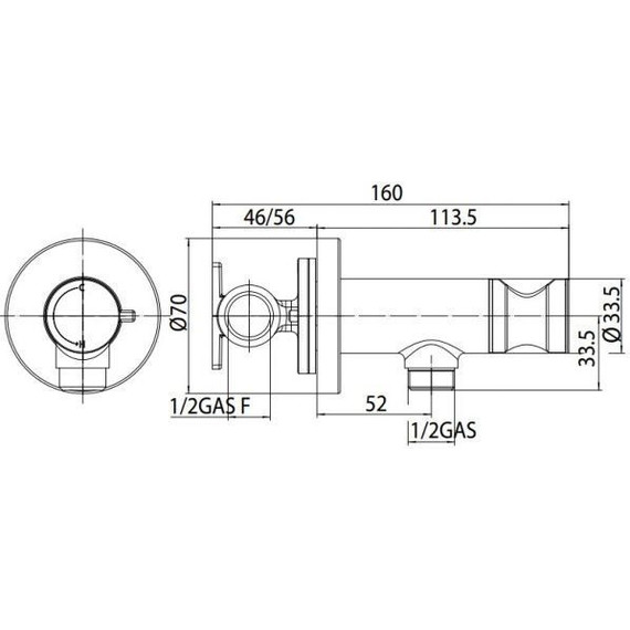Набор для гигиенического душа Bossini Nikita E37008B.022, бронза - фото 2
