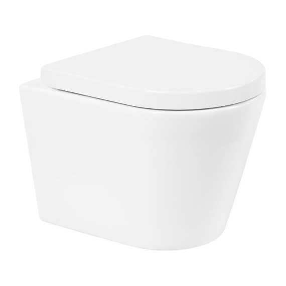 Инсталляция Grohe Rapid SL с подвесным безободковым унитазом BelBagno Flay-R BB053CHR - фото 2