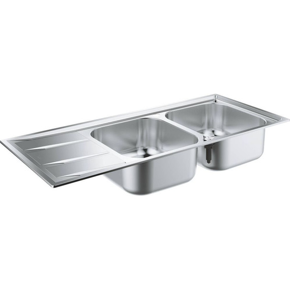 Кухонная мойка Grohe K400 80-S 116/50 2.0 31587SD0, нержавеющая сталь - фото 