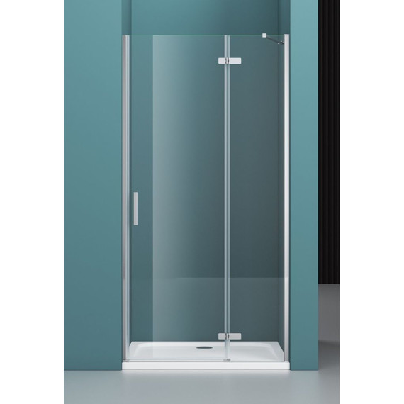 Душевая дверь BelBagno 90 см KRAFT-B-12-60/30-C-Cr-R, хром/прозрачное - фото 
