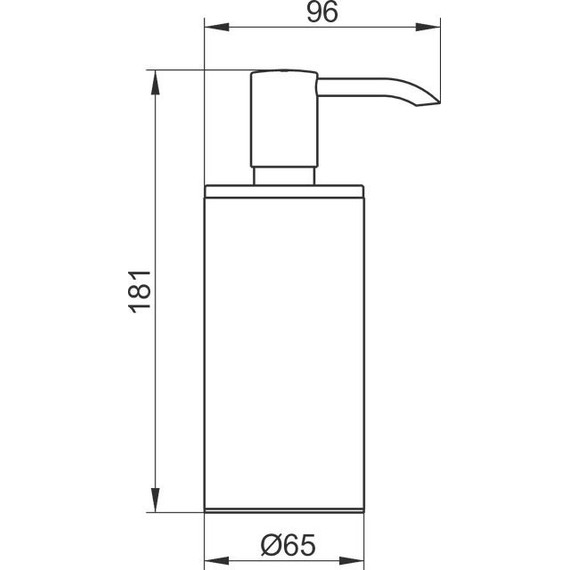 Дозатор для жидкого мыла Keuco Plan 14952170100, цвет алюминий серебристый - фото 2