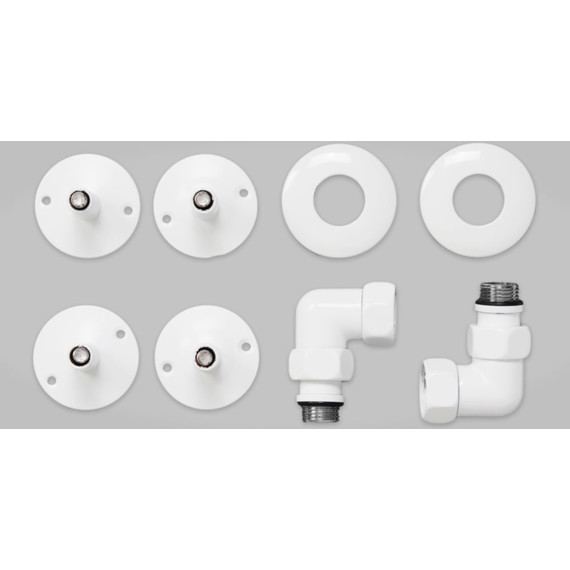 Полотенцесушитель водяной Domoterm Калипсо БЕЛ П5 500x500 мм, белый - фото 4